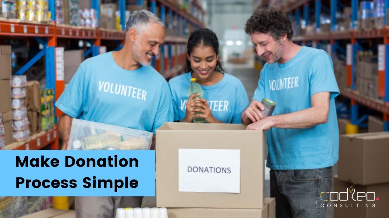 Make donation process simple