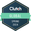 Logo of Clutch Global Award Badge