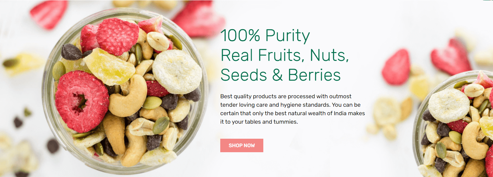 Dehydrated Fruits Website 